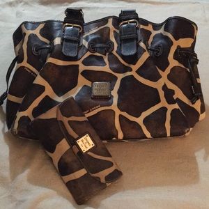 Dooney & Bourke genuine Giraffe Print Set